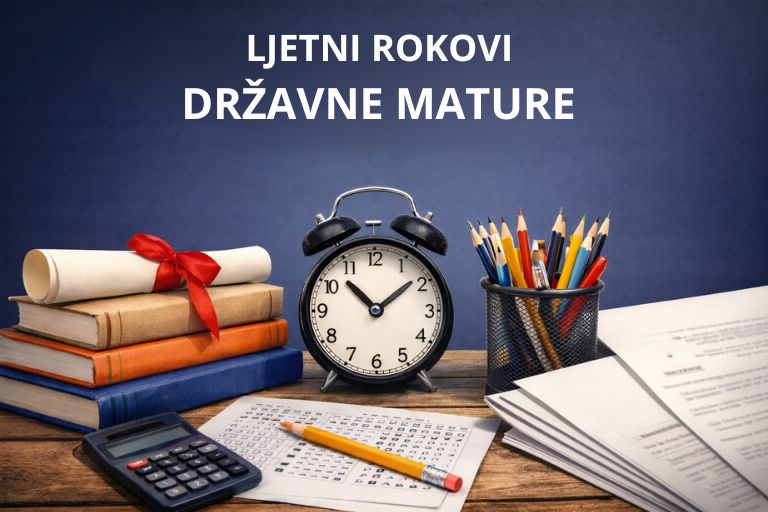 LJETNI ROKOVI DRŽAVNE MATURE -