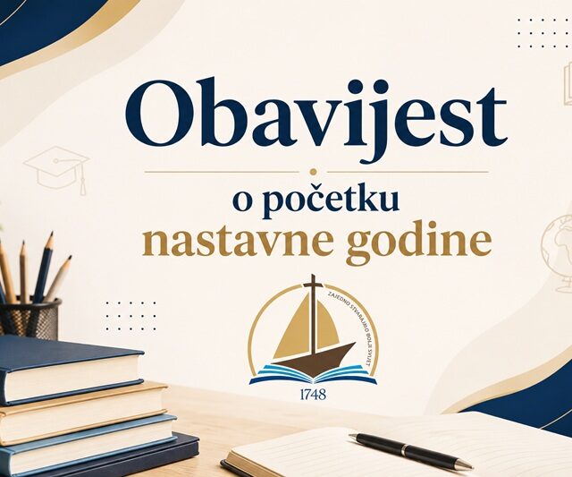 Obavijest o početku nastavne godine